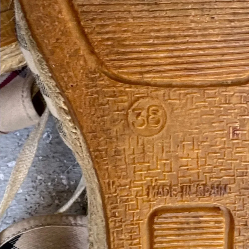 Burberry nova check canvas wedge espadrilles - Picture 8 of 9